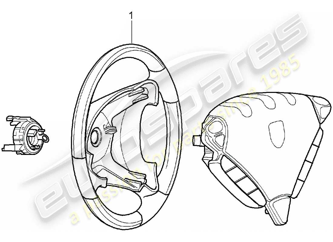 porsche 2017 (tequipment cayenne) diagrama de piezas del volante