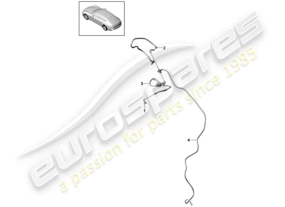 porsche 2017 (panamera 971-1) boquilla diagrama de piezas
