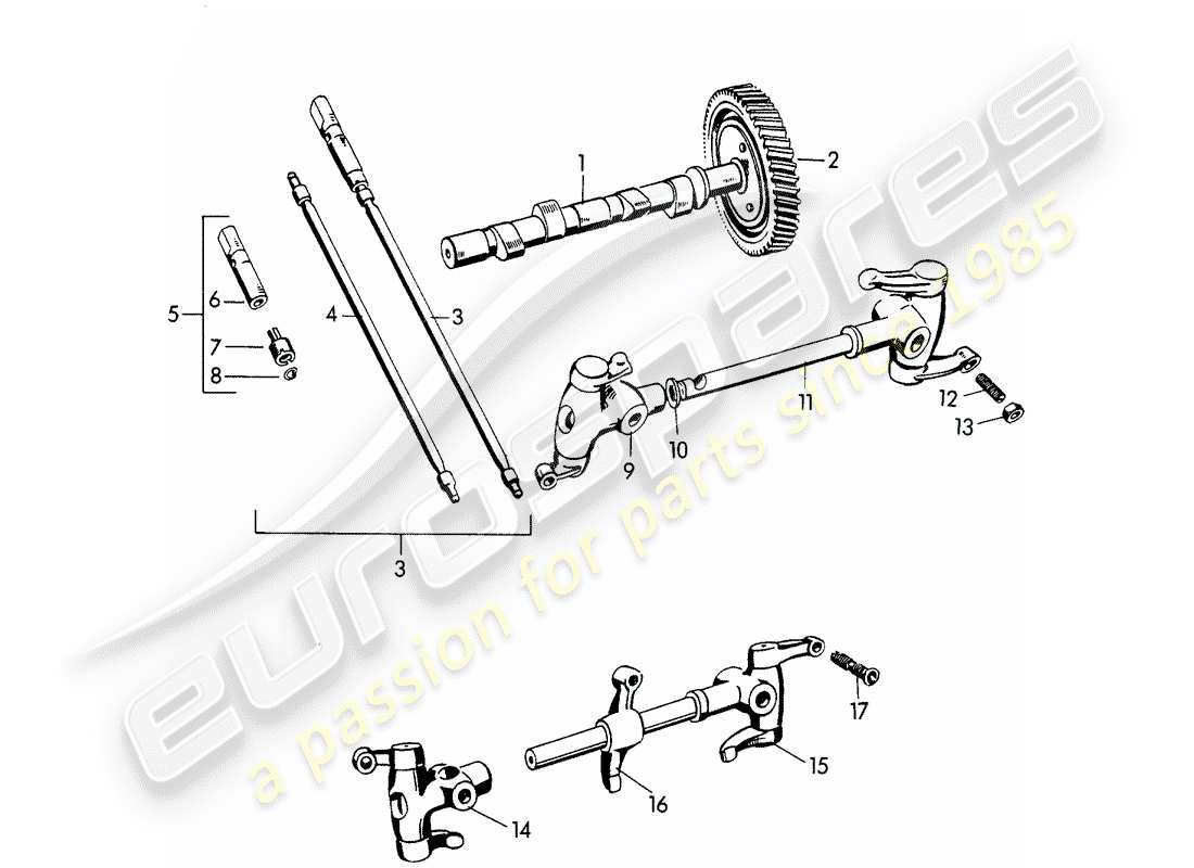 porsche 1954 (356/356a) árbol de levas - m >> 10 199 - m >> 21 780 - m >> 50 099 - m >> 21 999 - m >> 33 {9 } - m >> 40 999 diagrama de piezas