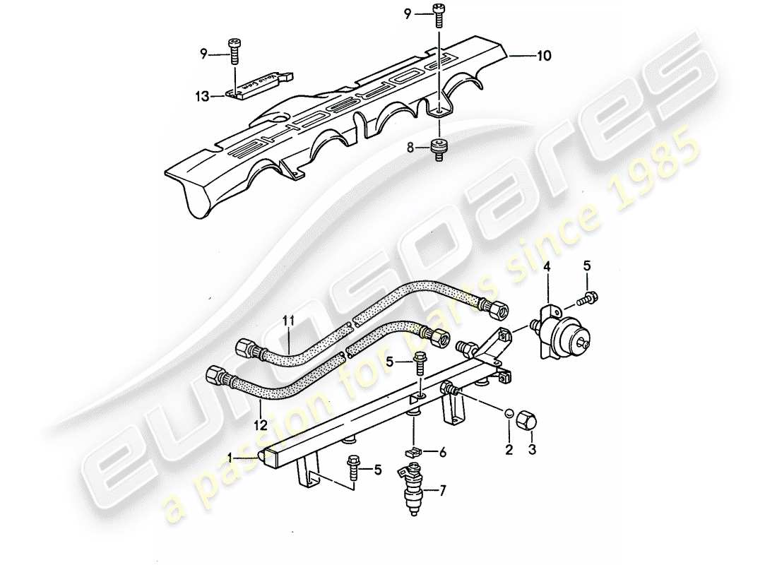 porsche 1994 (968) lh-jetronic - 3 diagrama de piezas