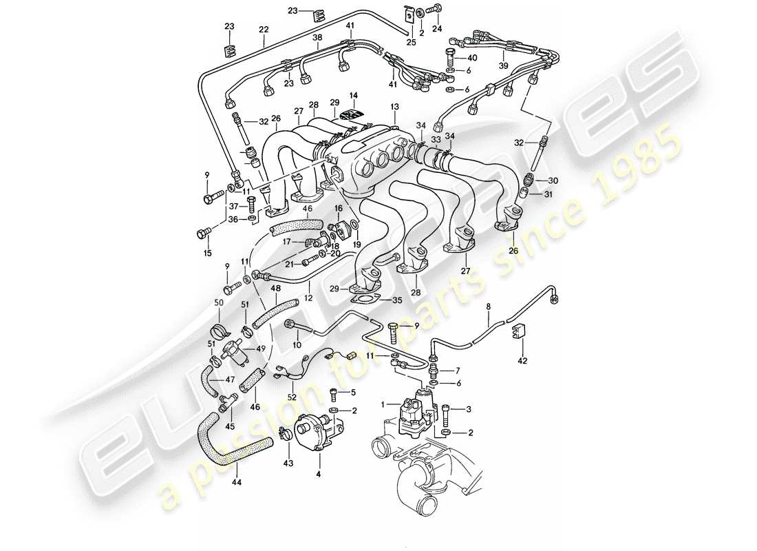porsche 1983 (928) k-jetronic - 3 - d - mj 1983>> - mj 1983 diagrama de piezas