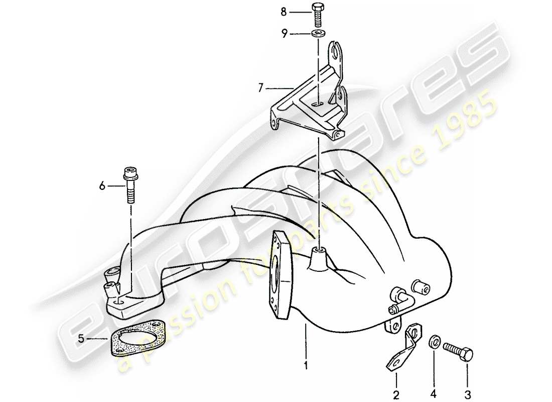 porsche 1990 (944) l-jetronic - 3 diagrama de piezas