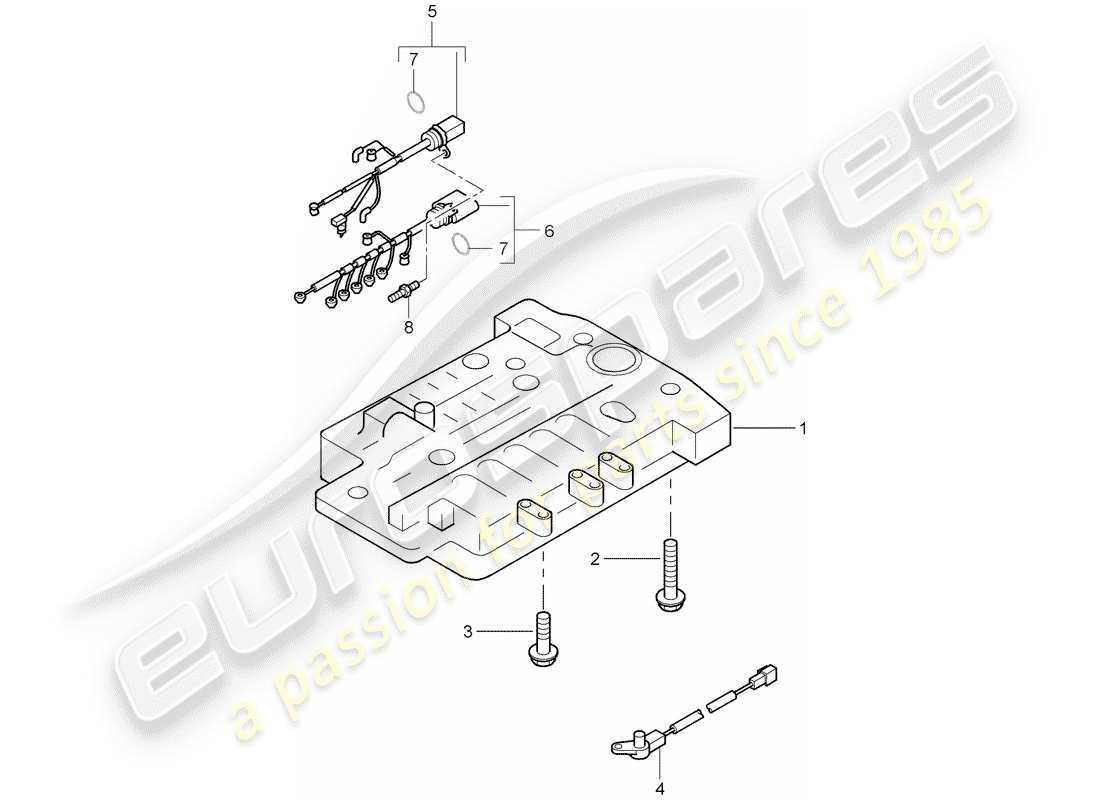 porsche 2010 (cayenne e1 9pa) diagrama de piezas tiptronic