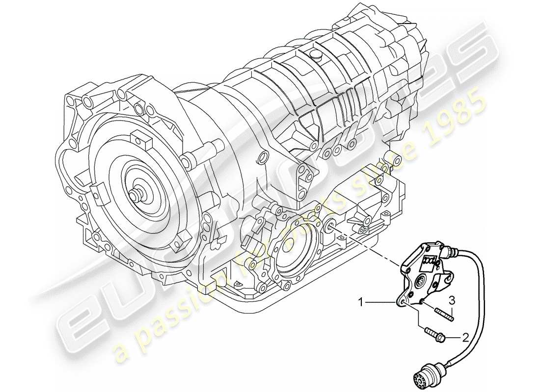 porsche 2008 (987 boxster) diagrama de piezas tiptronic