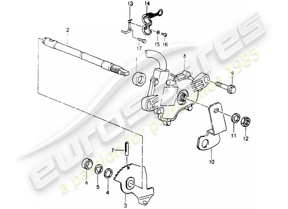 porsche 1994 (964) tiptronic - interruptor selector diagrama de piezas