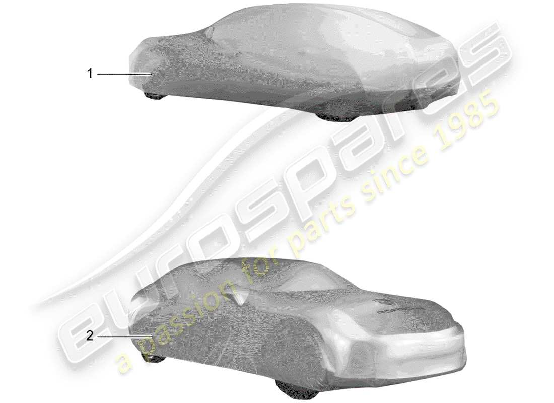 porsche 2011 (tequipment panamera) diagrama de piezas de la cubierta