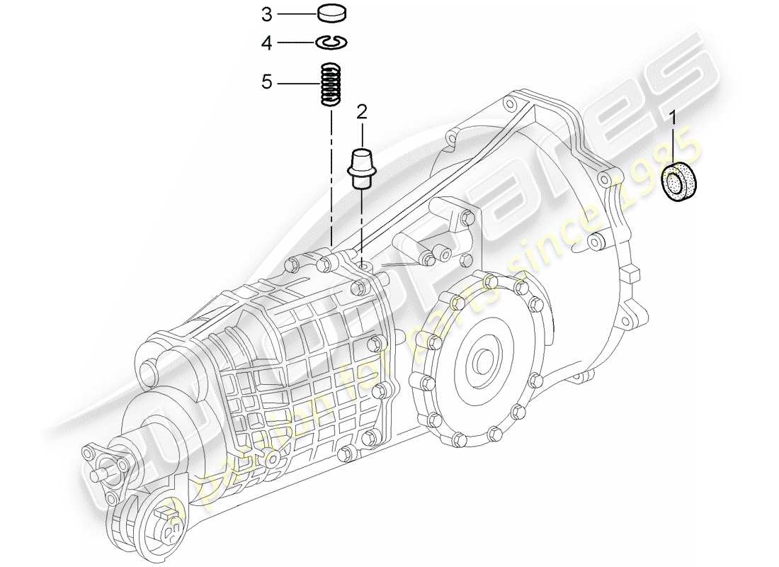 porsche 2002 (996) transmisión - piezas individuales diagrama de piezas