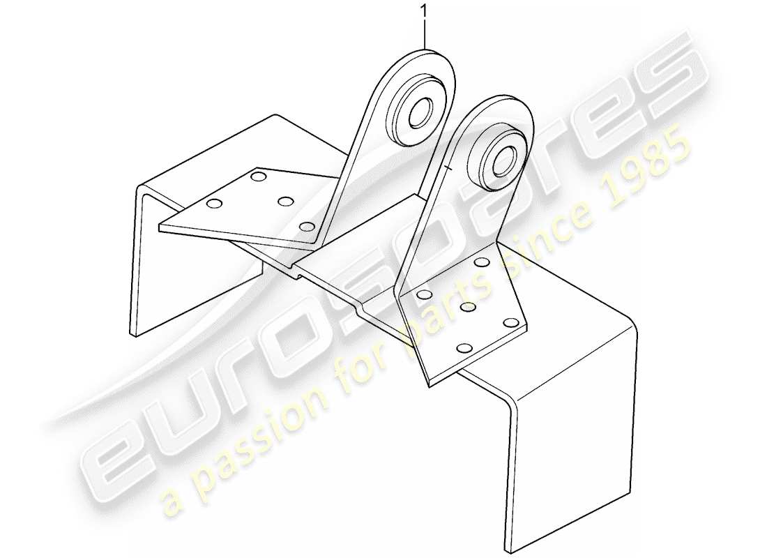 porsche 1968 (911/912) cinturón de seguridad - kit de instalación diagrama de piezas