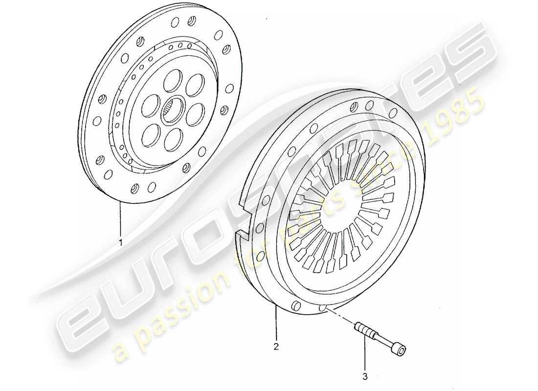 porsche 2009 (997-2 gt3) embrague diagrama de piezas