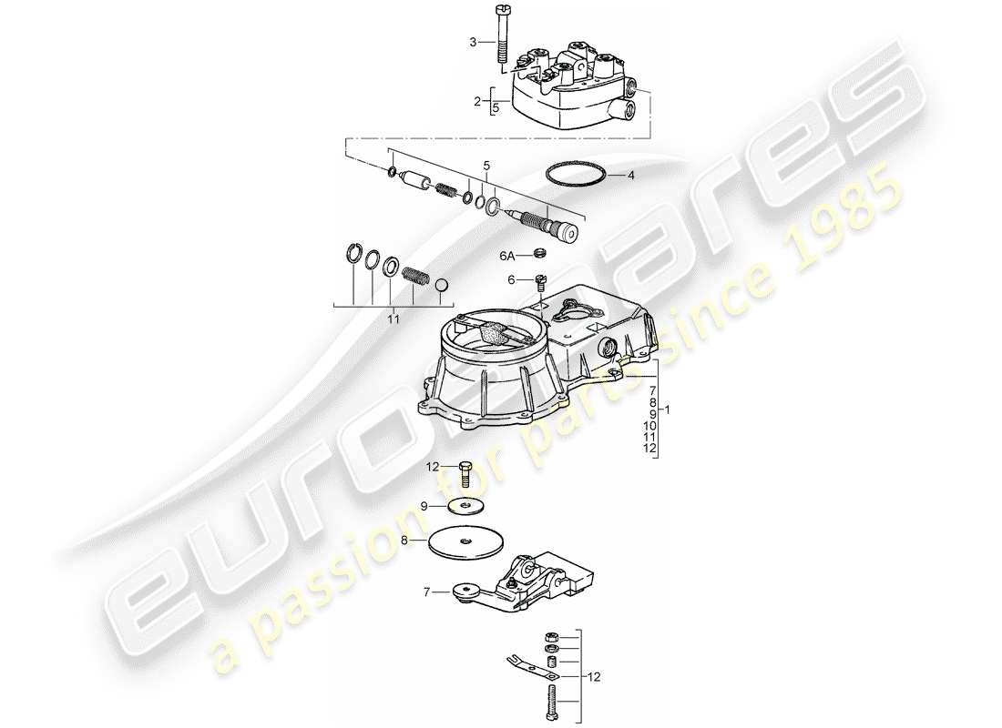 porsche 1984 (924) k-jetronic - 1 - unidad de control de mezcla diagrama de piezas