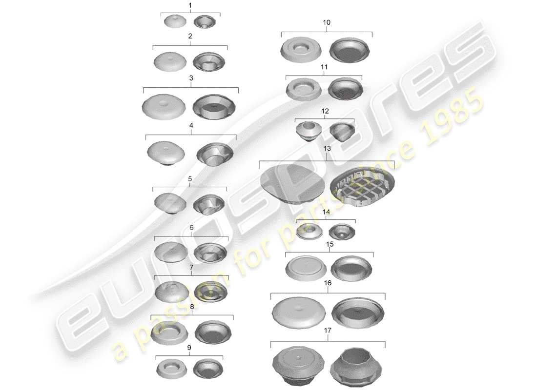 porsche 2012 (981 boxster) enchufar diagrama de piezas