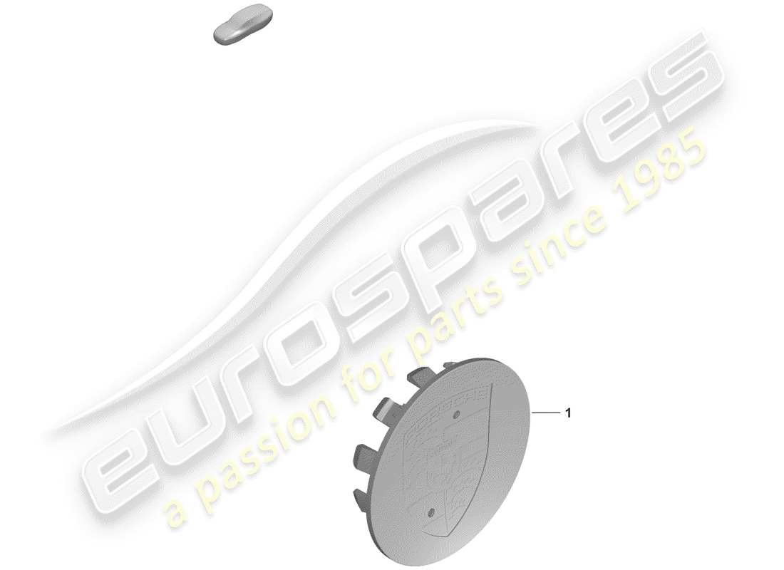 porsche 2020 (992-1) diagrama de piezas de la tapa de la rueda