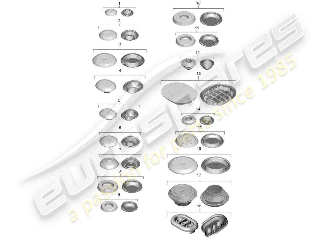 porsche 2013 (981 boxster) diagrama de piezas del enchufe