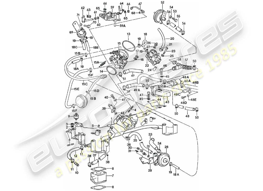 porsche 1978 (911) k-jetronico - i diagrama de piezas