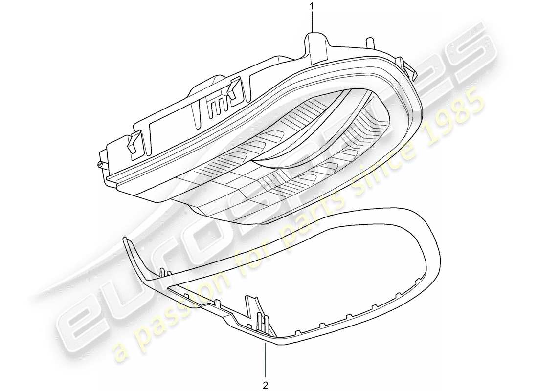 porsche 2011 (panamera 970) diagrama de piezas del soporte