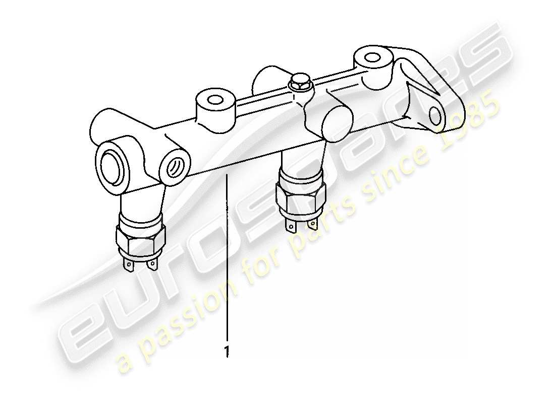 porsche 1979 (924) cilindro maestro del freno diagrama de piezas