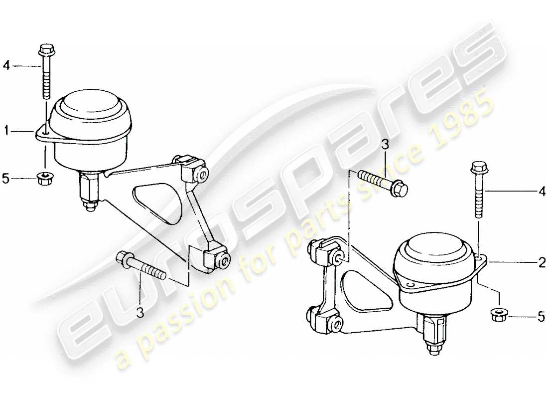 porsche 1997 (986 boxster) caja de cambios manual - montaje de la caja de cambios - motor diagrama de piezas