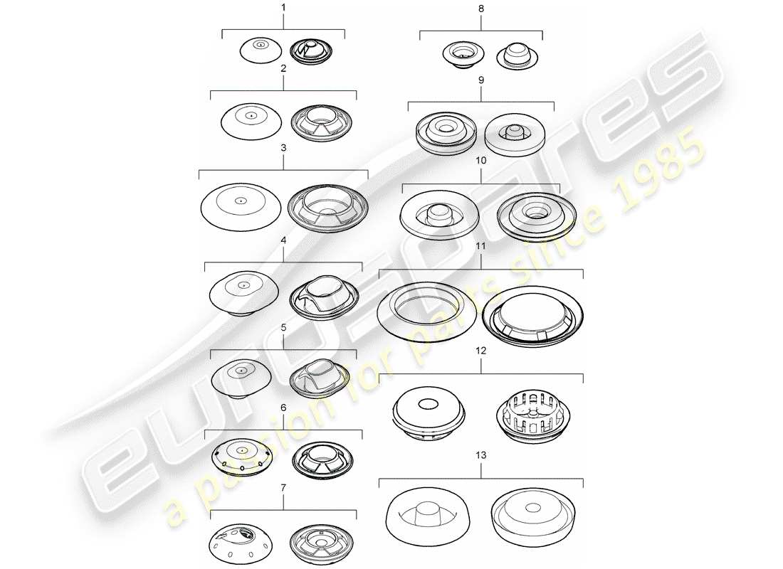 porsche 2014 (cayenne e2 92a) enchufar diagrama de piezas