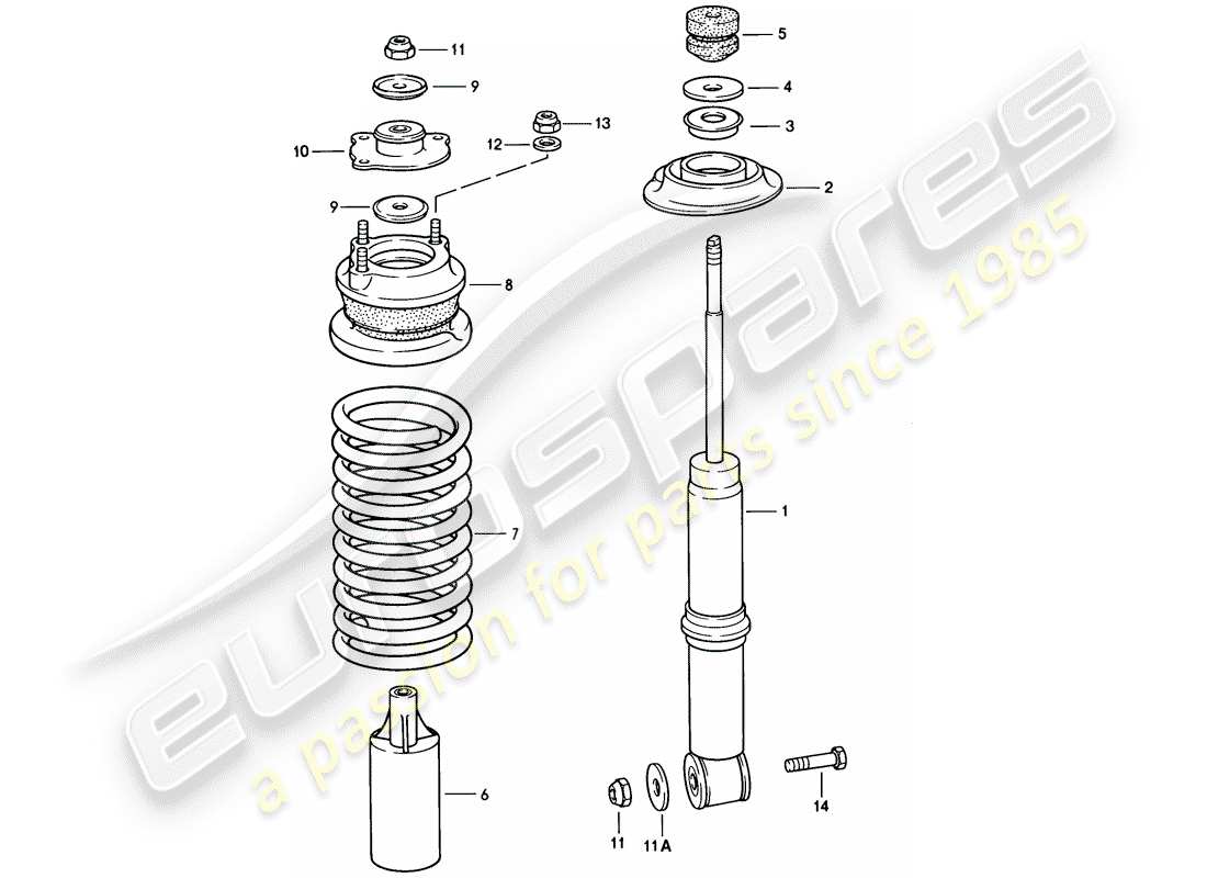 porsche 1983 (928) suspensión - eje delantero - f >> 92-es840 218 - f >> 92-es849 566 diagrama de piezas