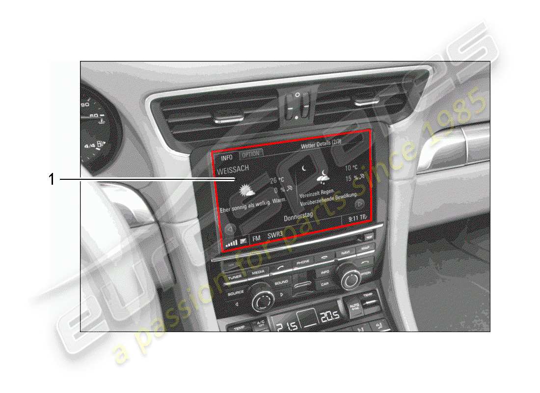 porsche 2012 (tequipment 98x/99x) software diagrama de piezas