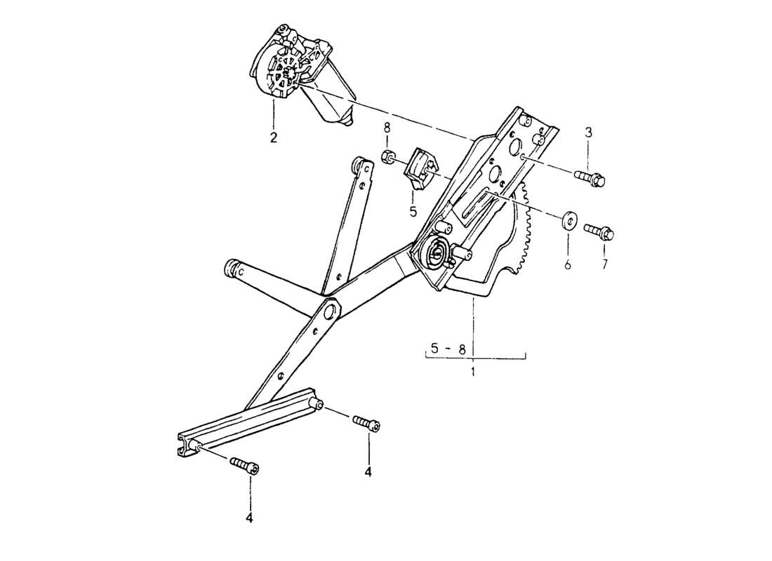 porsche 1994 (964) regulador de ventana - eléctrico diagrama de piezas