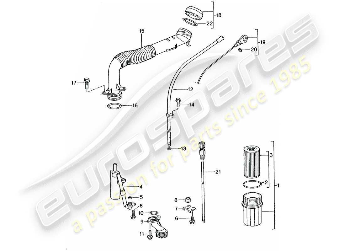 porsche 2000 (996) motor (pres. aceite/lubrica.) - ver información técnica - ver grupo principal 1 (motor) - nr.1/02 nr.2/02 diagrama de piezas