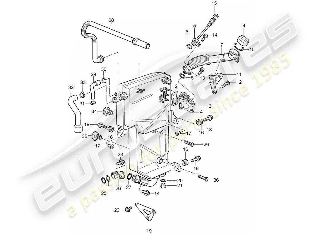 porsche 2009 997-2 turbo / gt2 lubricación del motor diagrama de piezas