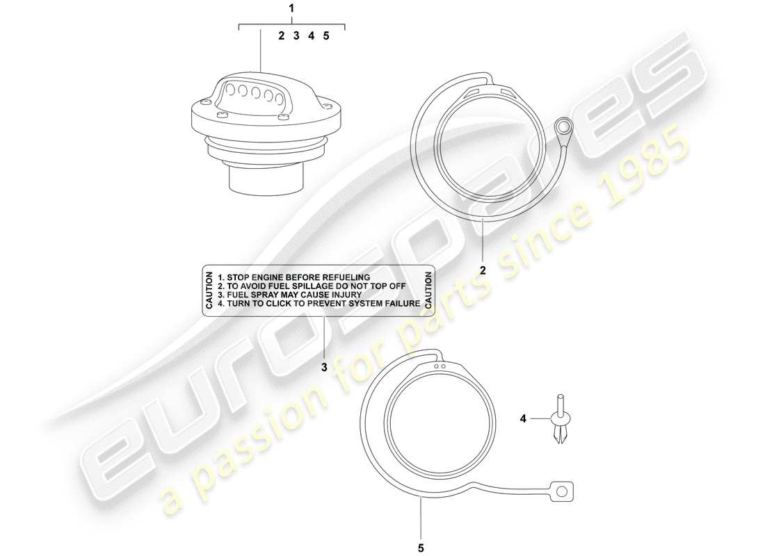 porsche 2006 (tequipment) tapón del depósito de combustible diagrama de piezas