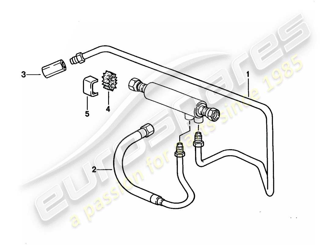porsche 1994 (928) enfriamiento de combustible diagrama de piezas