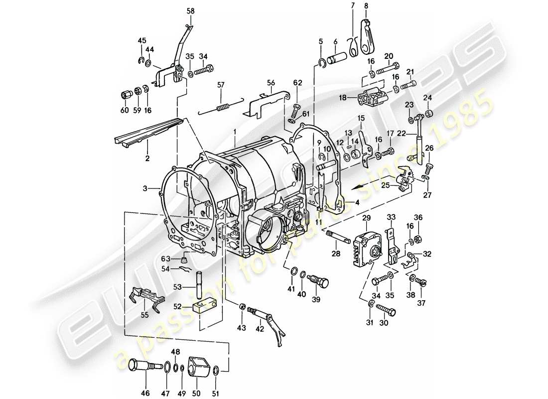 porsche 1983 (928) transmisión automática - caja de transmisión - 2 - d - mj 1983>> - mj 1983 diagrama de piezas