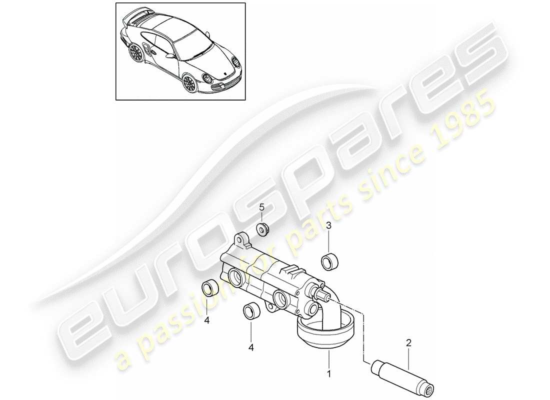 porsche 2013 (997-2 turbo / gt2 rs) bomba de aceite diagrama de piezas