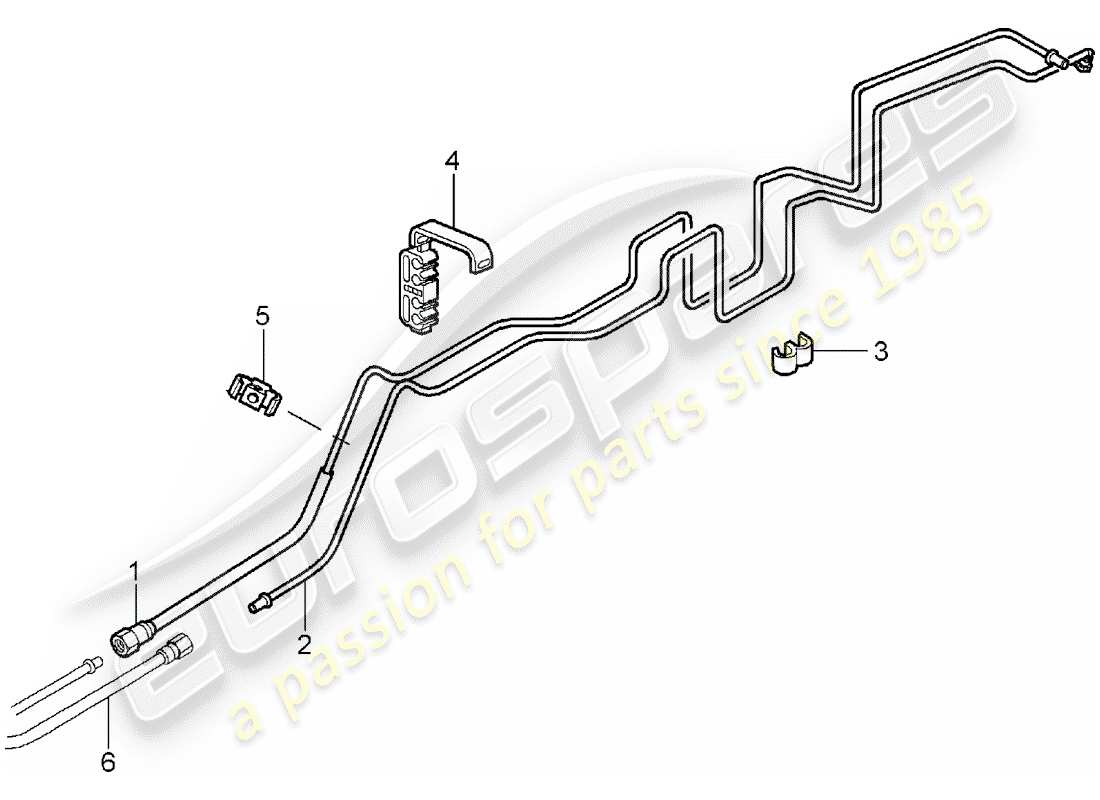 porsche 2005 (997-1) fuel system diagrama de piezas
