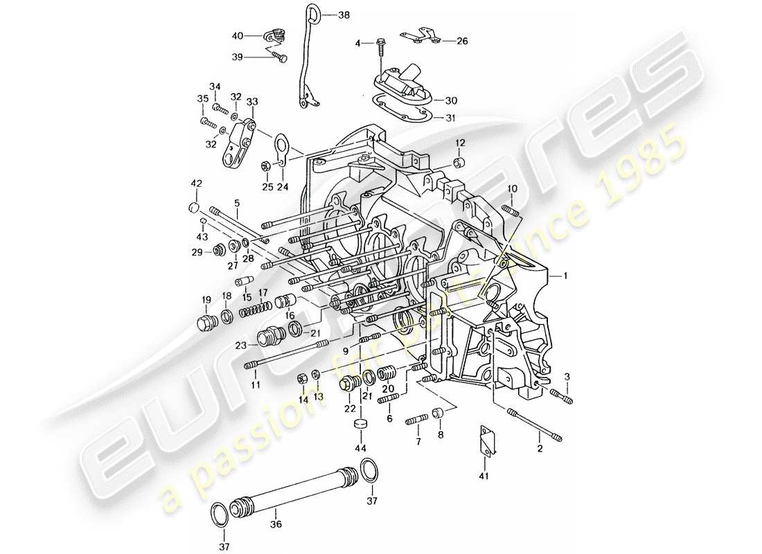 porsche 1994 (993) carter - juego de reparacion para mantenimiento - ver ilustracion: diagrama de piezas