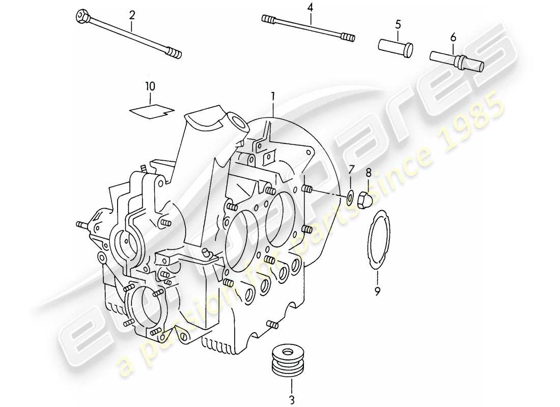 porsche 1954 (356/356a) carter - m >> 10 199 - m >> 21 780 - m >> 50 099 - m >> 21 999 - m >> 33 {9 } - m >> 40 999 diagrama de piezas
