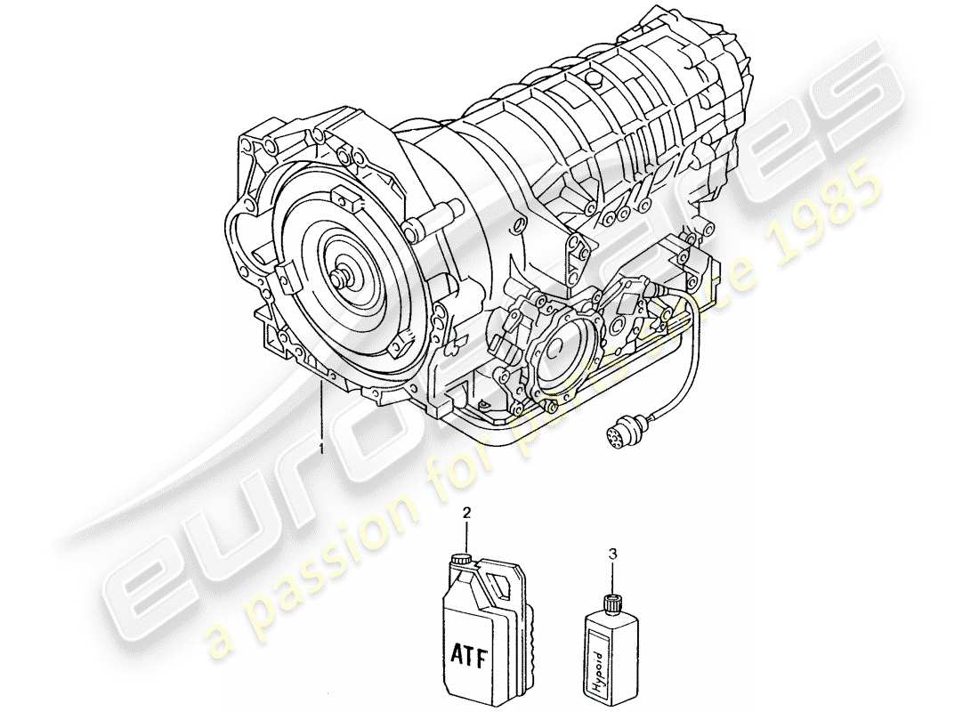 porsche 2003 (986 boxster) tiptronic diagrama de piezas