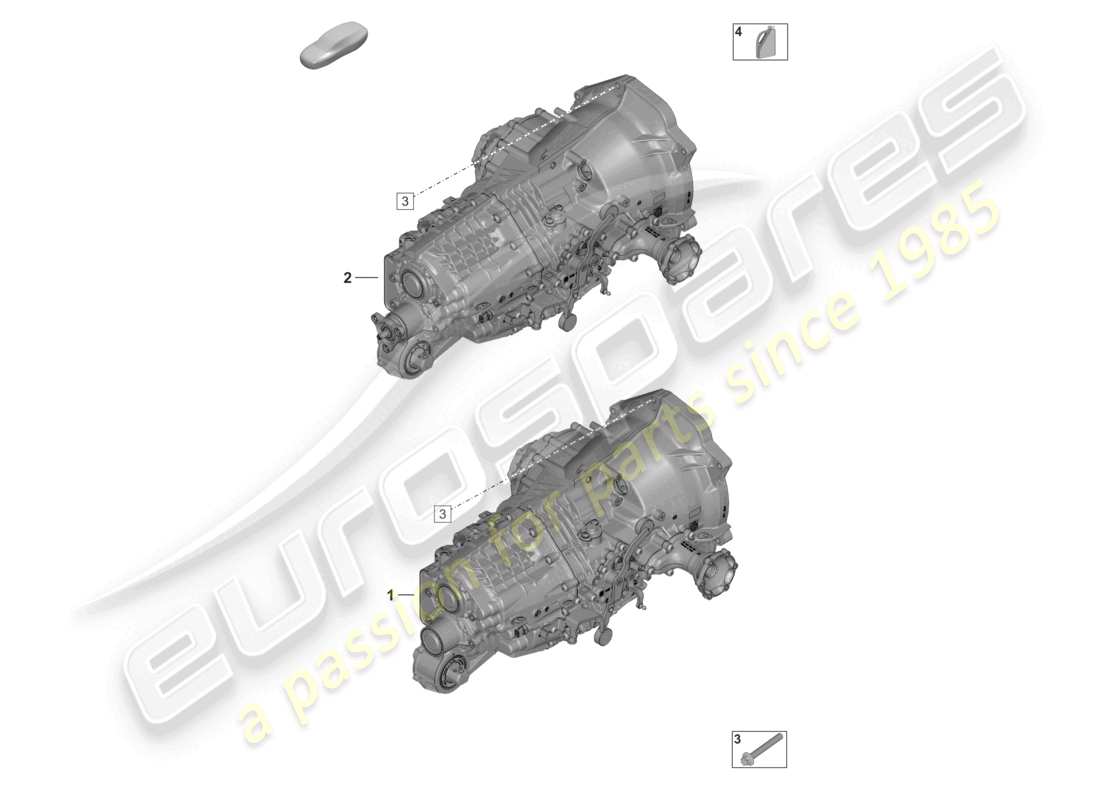 porsche 2019 (992-1) caja de cambios manual líquido de transmisión diagrama de piezas