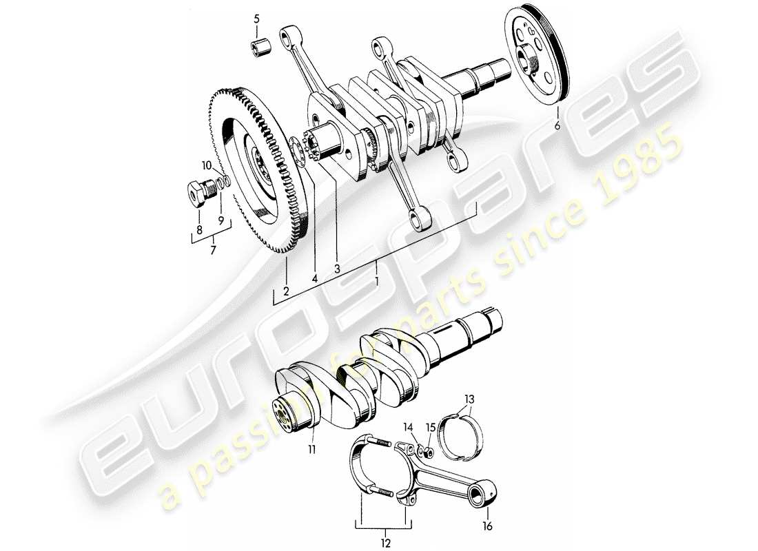 porsche 1953 (356/356a) cigüeñal - m >> 10 199 - m >> 21 780 - m >> 50 099 - m >> 21 999 - m >> 33 {9 } - m >> 40 999 diagrama de piezas