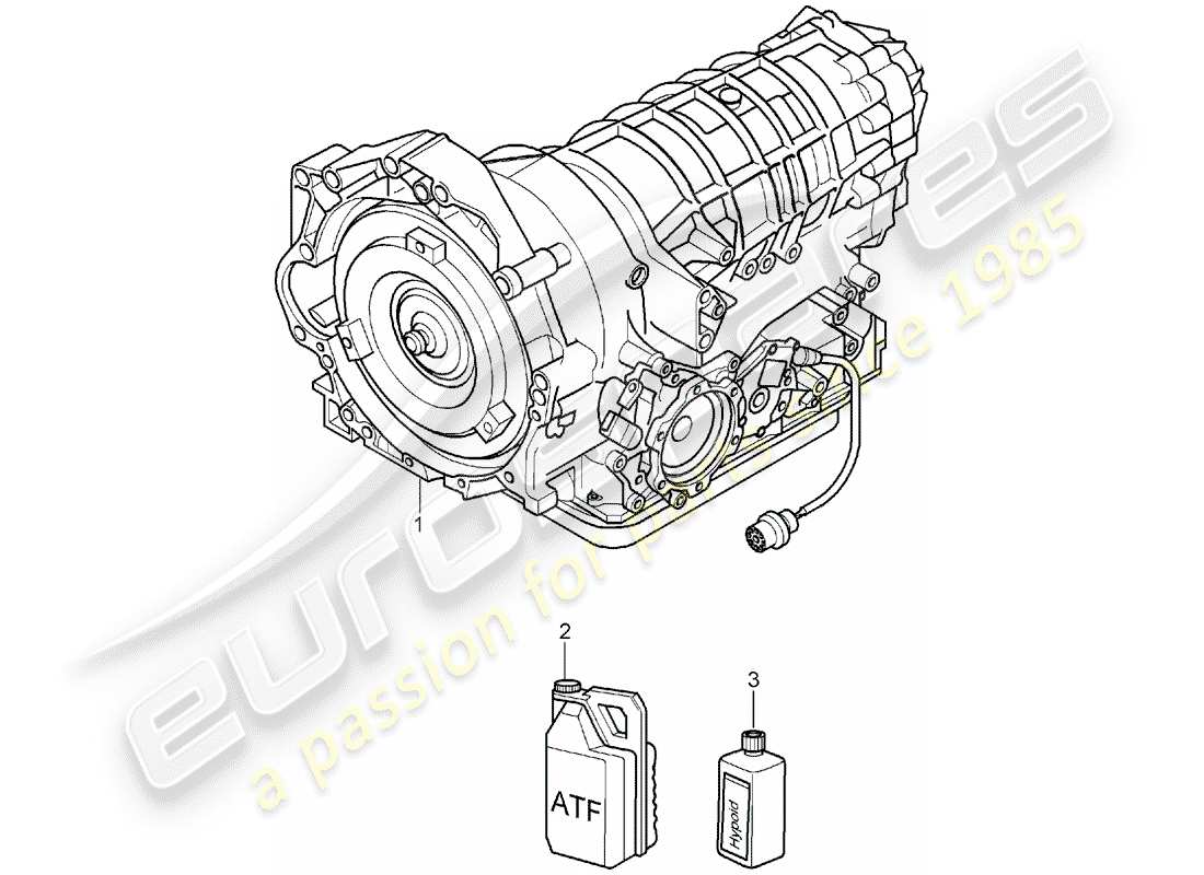 porsche 2005 (987 boxster) diagrama de piezas tiptronic