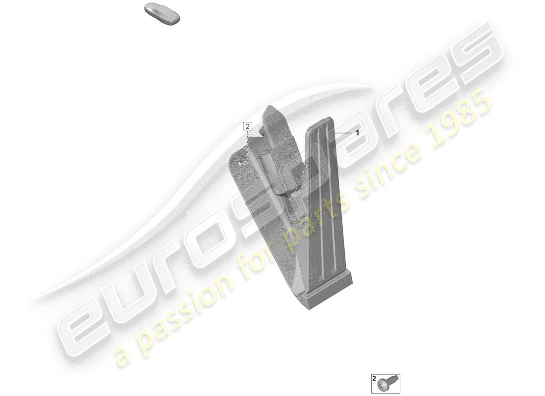 porsche 2019 (992-1) pedal acelerador diagrama de piezas