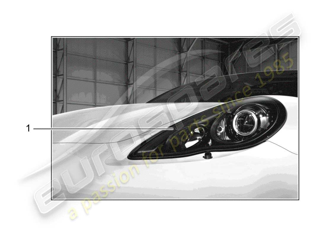 porsche 2011 (tequipment panamera) faros led (pdls), diagrama de piezas