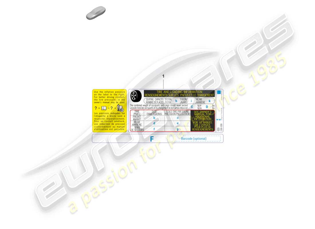 porsche 2020 (992-1) señales/avisos d - 13.12.2021>> diagrama de piezas