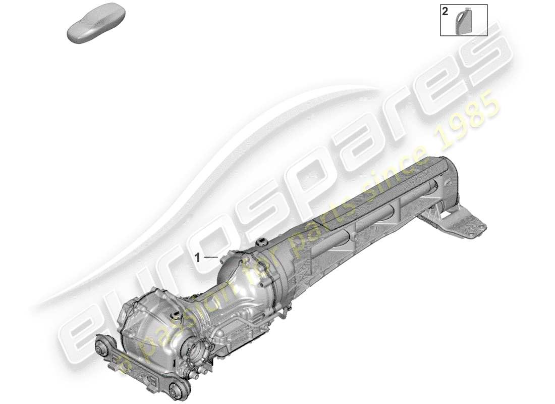 porsche 2020 (992-1) diferencial del eje delantero diagrama de piezas