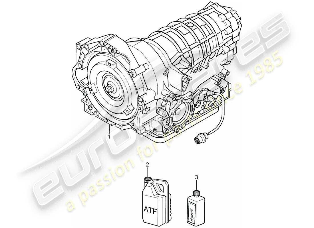 porsche 2008 (987 cayman) diagrama de piezas tiptronic