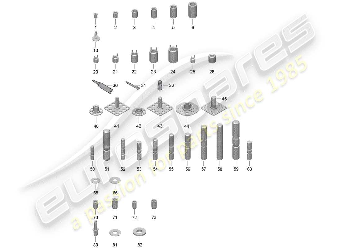 porsche 2015 (918 spyder) reparación de roscas diagrama de piezas