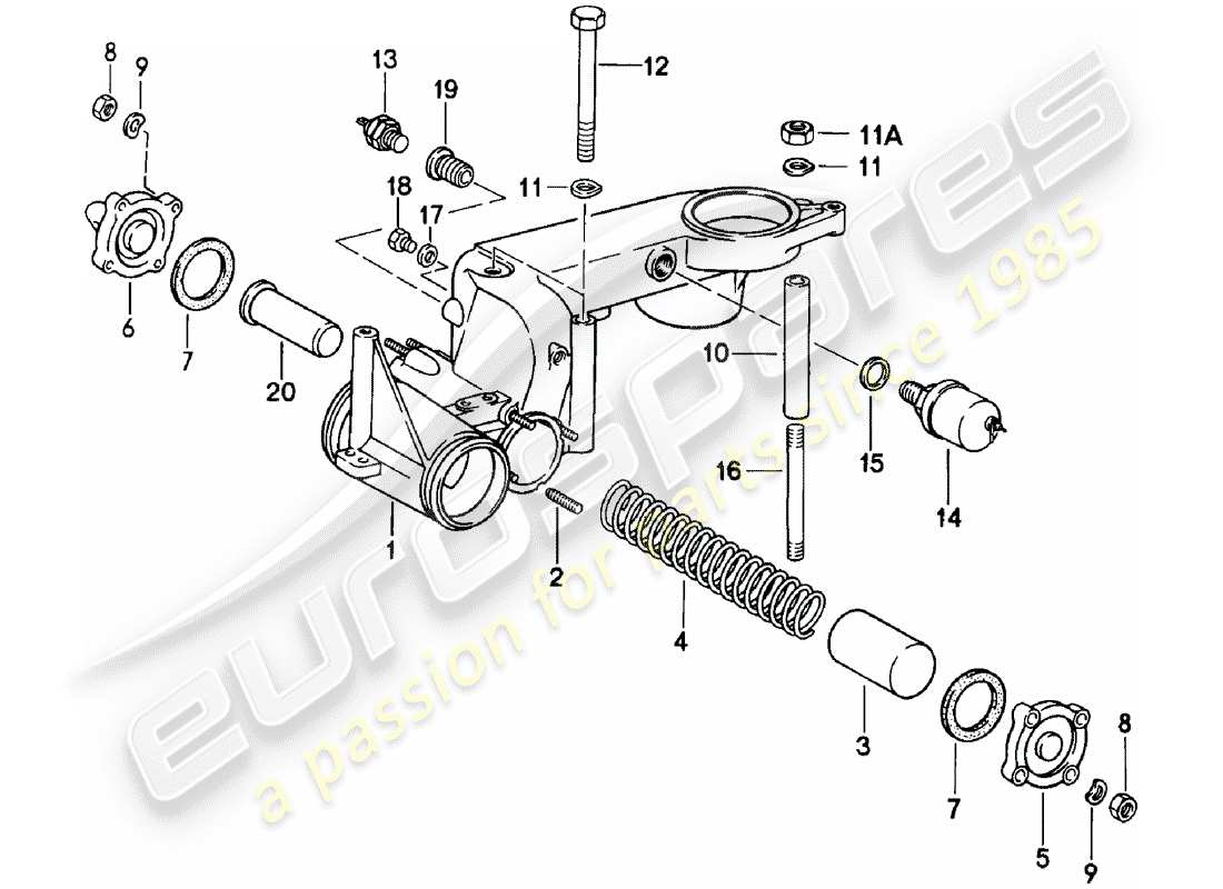 porsche 1982 (911) k-jetronic-ii diagrama de piezas