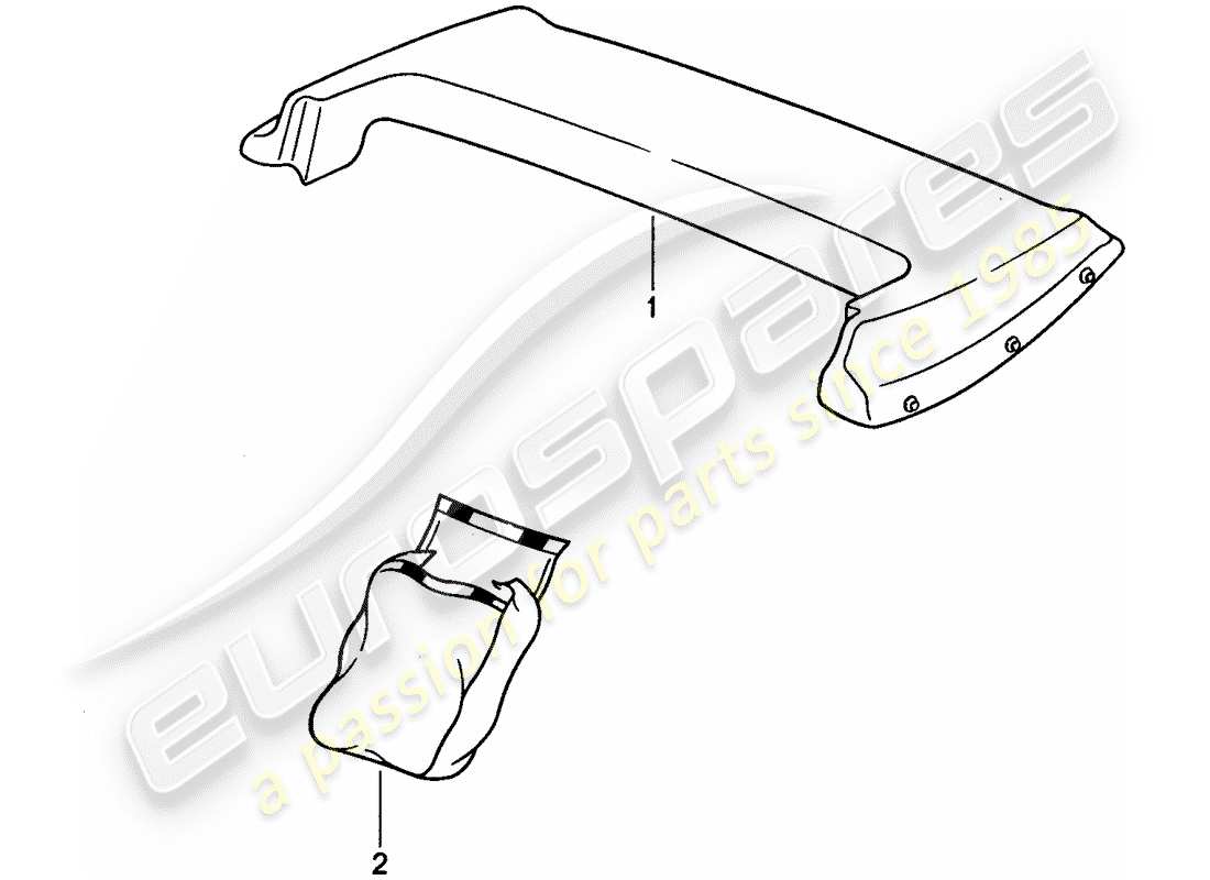porsche 1995 (968) cubre botas diagrama de piezas
