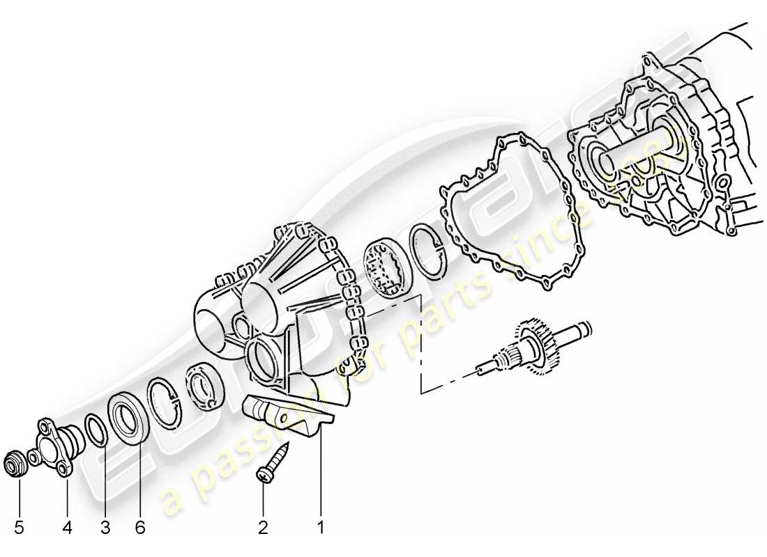 porsche 2008 (997-1) tiptronic diagrama de piezas