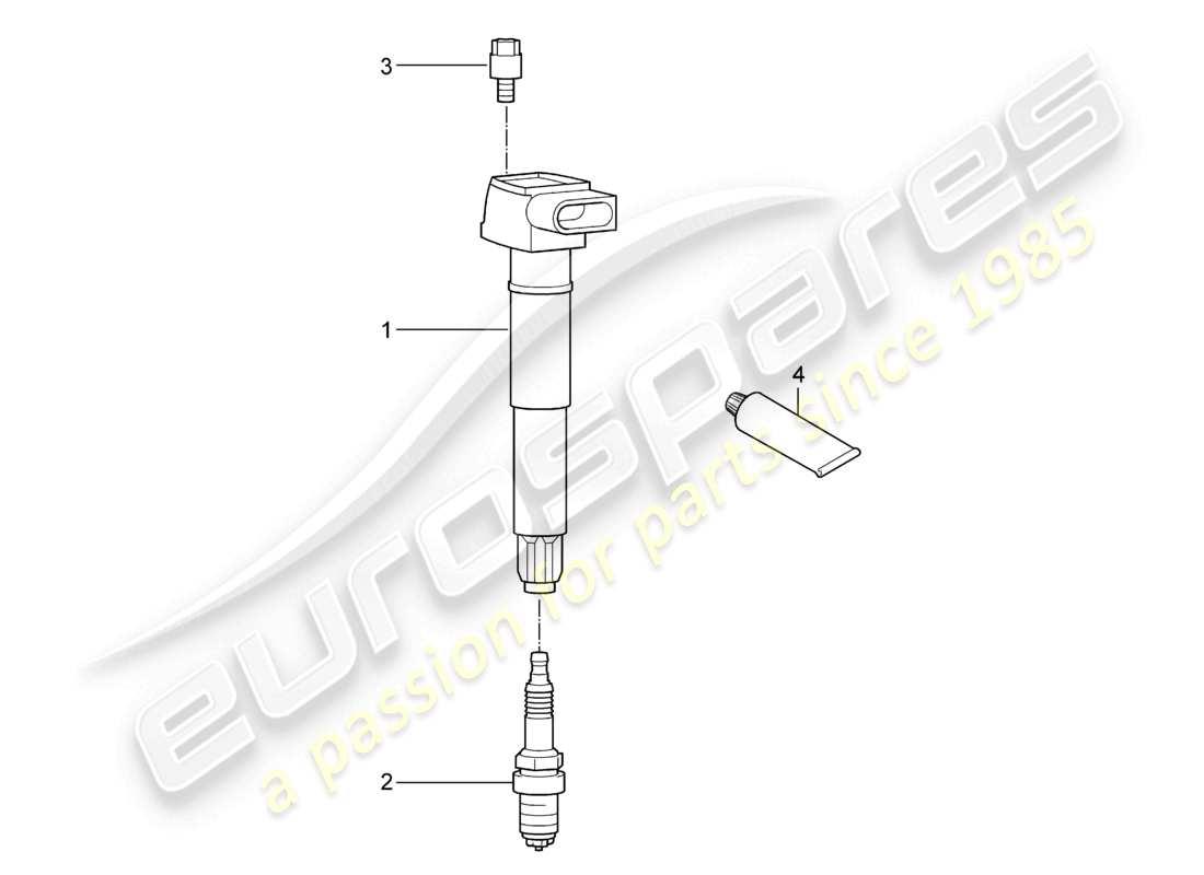 porsche 2013 (cayenne e2 92a) sistema de encendido d >>- mj 2014 diagrama de piezas