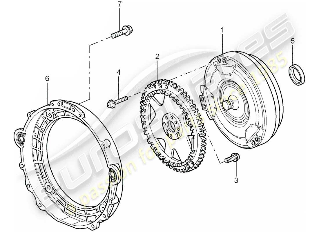 porsche 2009 997-2 turbo / gt2 tiptronic diagrama de piezas