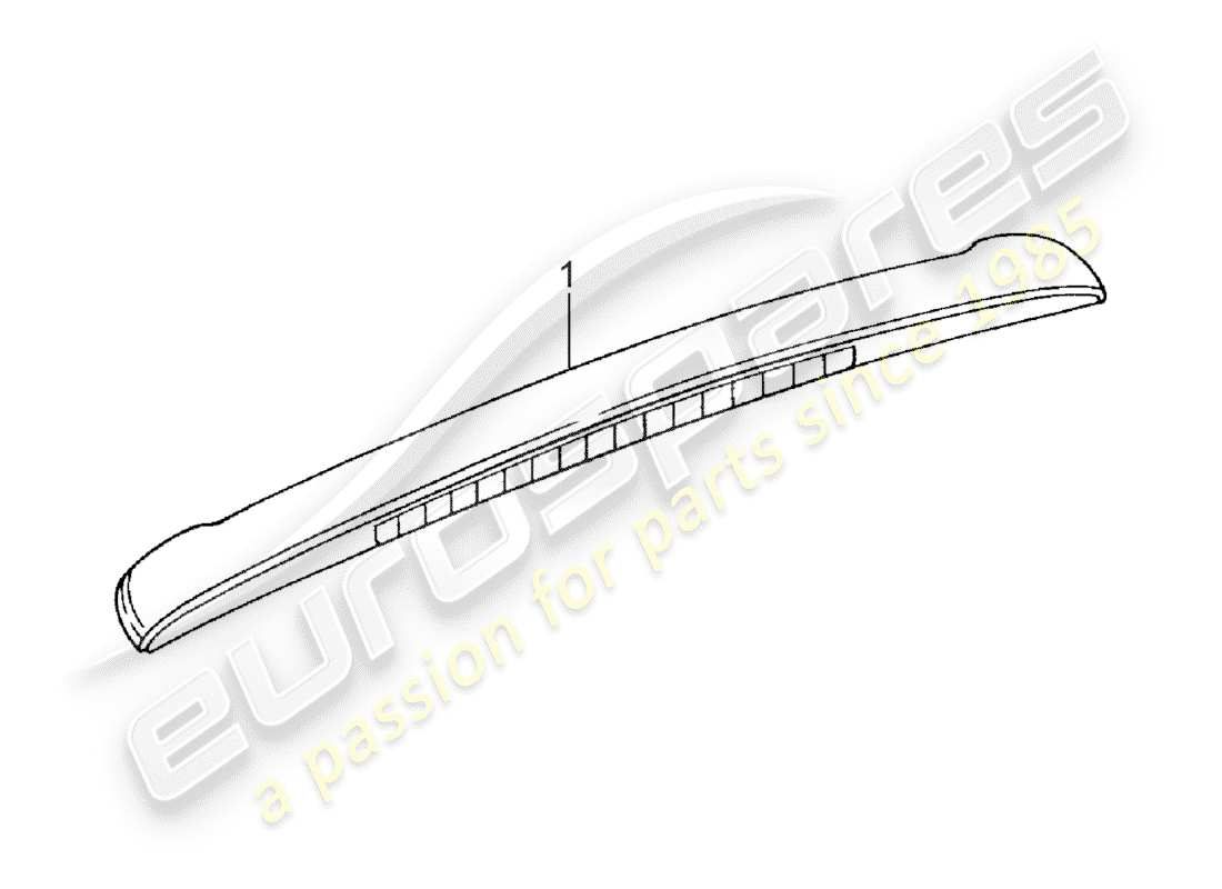 porsche 2009 (accessories) moldura de cubierta de techo diagrama de piezas